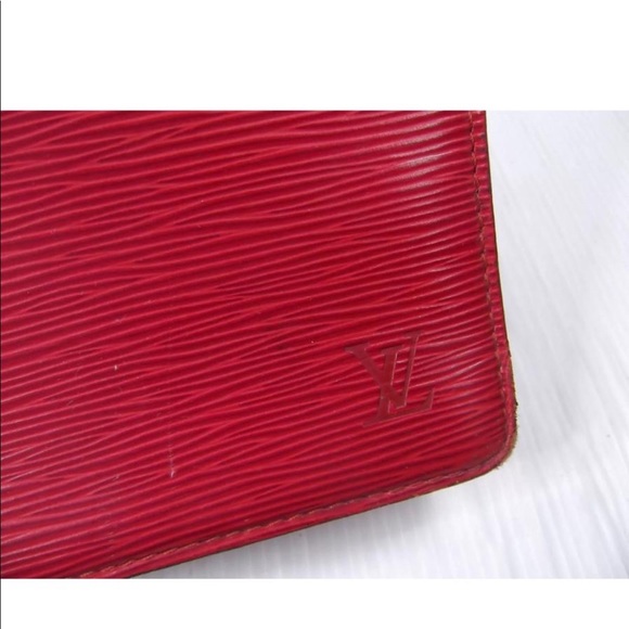 Authentic Louis Vuitton Rivera Satchel Bag Red EPI - Picture 4 of 8